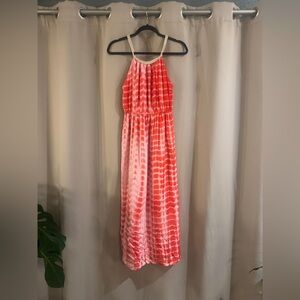 Anthony Richards Coral Sleeveless Maxi Dress